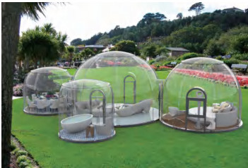 Panoramisches Zelt der PC Blasen-geodätischen Kuppel für ökologischen Park
