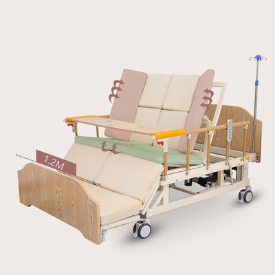 Mehrfunktionales intelligentes Krankenhauspatient-Bett verbreiterte mit umdrehen Seitenschienen