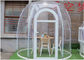 Glamping-Zelt-völlig transparente Farbe der 5m PC Blasen-geodätischen Kuppel