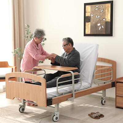 Elektrisches Pflegebett-automatisches drehendes medizinisches Krankenhaus-Bett mit Schienen-Krankenhauszimmer-Bett
