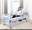 Pflegendes mehrfunktionales medizinisches geduldiges Stahlbett, das manuelles medizinisches Bett dreht