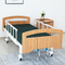 Justierbares manuelles Krankenhaus-Bett, das zurück Krankenhaus-Art-Bett-hölzernen Bett-Kopf mit Schienen hebt
