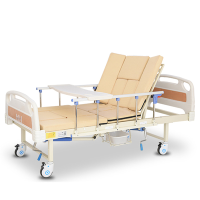 Pflegendes justierbares manuelles Krankenhaus-Bett, das zurück Krankenhaus-Art-Betten anhebt