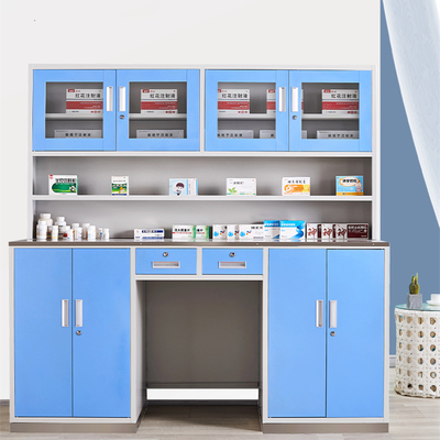 Kaltgewalzte kundengebundene Unterstützung des Elektrosprays des Stahl-Medizin-Verkaufsmöbel-H1800*W1800*D600mm